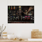 Gekke Wetenschapper - De Handhaver Poster (Keuken)