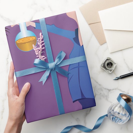Gekke wetenschapper die bekergeluks wetenschap vas cadeaupapier