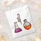 Gekke wetenschapper drankflessen bedankzakje (Geknipt)