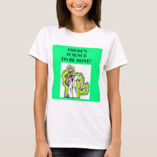 gekke wetenschapper grap t-shirt