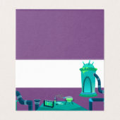 Gekke wetenschapper|| Laboratorium| Groen & Paarse Kaart (Binnenkant ongevouwen)