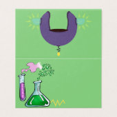 Gekke wetenschapper|| Laboratorium| Groen & Paarse Kaart (Buitenkant ongevouwen)