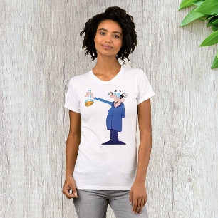 Gekke Wetenschapper met Bekerglas Plezierige Weten T-shirt