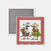 Gekke Whimsey Christmas Mooks Magneet (Voorkant / Achterkant)