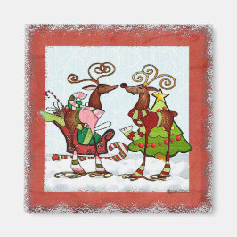 Gekke Whimsey Christmas Mooks Magneet