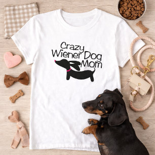 Gekke Wiener Dog Moeder (TM) Dachshund T-shirt