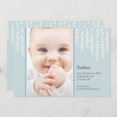 Gekke Wijnranken Moderne Geboorteaankondigingskaar Aankondiging (Voorkant / Achterkant)