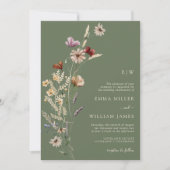 Gekke wilde bloemen redden groen alles in één kaart (Voorkant)