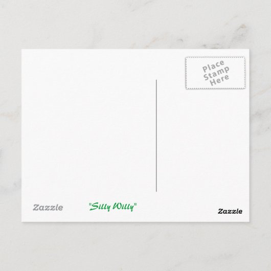 Gekke Willy Briefkaart (Achterkant)