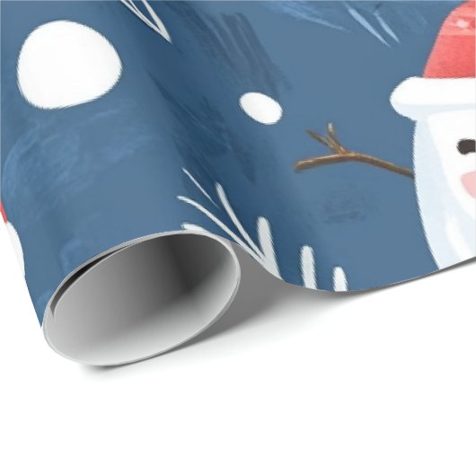 Gekke winter kerstpatronen cadeaupapier (Rol Hoek)
