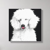 Gekke wit hulpmiddel canvas afdruk (Voorkant)