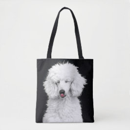 Gekke wit hulpmiddel tote bag
