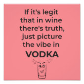 Gekke wodka foto afdruk (Voorkant)