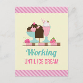 Gekke woordspeling die werkt tot Ice Cream - Yummy Briefkaart
