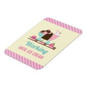 Gekke woordspeling die werkt tot Ice Cream - Yummy Magneet (Linkerzijde)