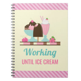 Gekke woordspeling die werkt tot Ice Cream - Yummy Notitieboek