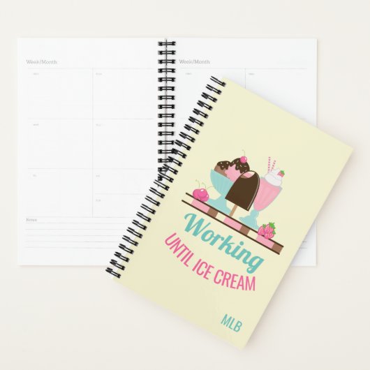 Gekke woordspeling die werkt tot Ice Cream - Yummy Planner (Display)