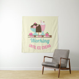Gekke woordspeling die werkt tot Ice Cream - Yummy Wandkleed