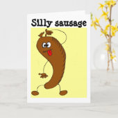 Gekke worst kaart (Gele Bloem)