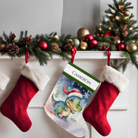 Gekke Xmas-dinosaurus Grote Kerstsok