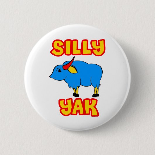 Gekke Yak Ronde Button 5,7 Cm (Voorkant)