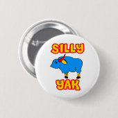 Gekke Yak Ronde Button 5,7 Cm (Voorkant /achterkant)