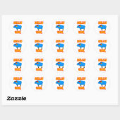 Gekke Yak Ronde Sticker (Vel)