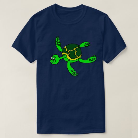 Gekke Zeeen schildpad T-shirt (Design voorkant)