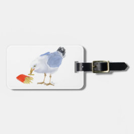 Gekke zeemeeuw Bagagelabel