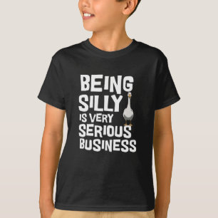 Gekke zijn is serieus zakelijk grappig t-shirt