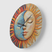 Gekke zon en maan grote klok (Hoek)