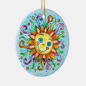 Gekke zon keramisch ornament (Rechts)