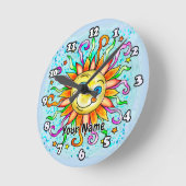 Gekke zon ronde klok (Hoek)