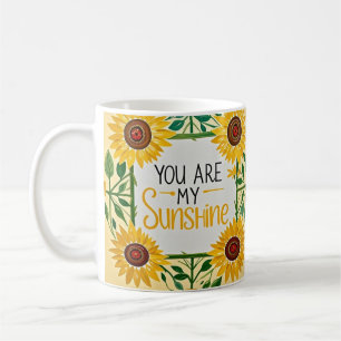 Gekke zonnebloemen, jij bent mijn zonneschijn koffiemok