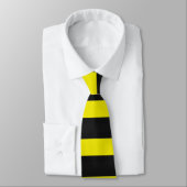 Gekke zwart/gele strips stropdas (Gebonden)
