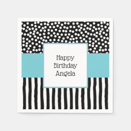 Gekke zwart-wit patronen met Aqua Servet