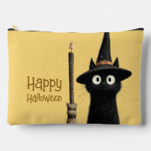Gekke Zwarte Kat Gelukkig Halloween