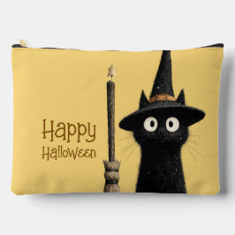Gekke Zwarte Kat Gelukkig Halloween Etui
