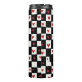 Gekke zwarte kat koningin met gouden kroon thermosbeker (Achterkant)