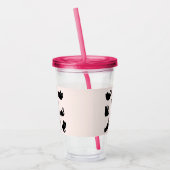 Gekke zwarte katten acryl drinkbeker (Links)