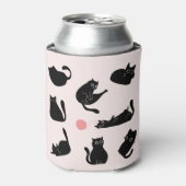 Gekke zwarte katten blikjeskoeler (Blikje Voorkant)