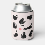 Gekke zwarte katten blikjeskoeler (Blikje Achterkant)