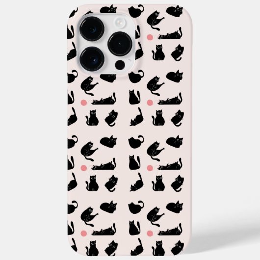 Gekke zwarte katten Case-Mate iPhone case (Achterkant)