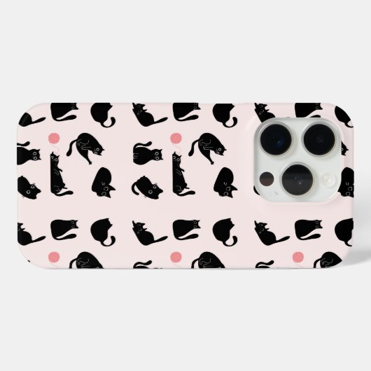 Gekke zwarte katten Case-Mate iPhone case (Achterkant (horizontaal))