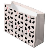 Gekke zwarte katten groot cadeauzakje (Voorkant Gekanteld)