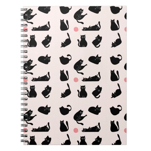 Gekke zwarte katten notitieboek (Voorkant)