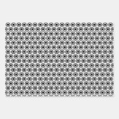 Gekke zwarte witte monsters inpakpapier vel (Voorkant 2)