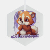 Gekkekoeienziekte Glas Ornament (Achterkant)