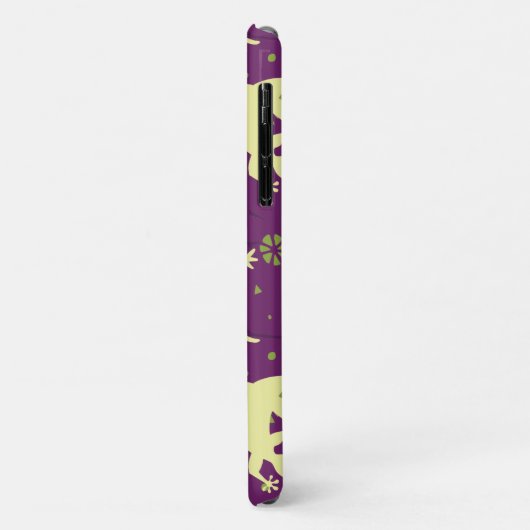 gekko hagedissen etnisch Paarse groen patroon Case-Mate iPhone Case (Achterkant/links)