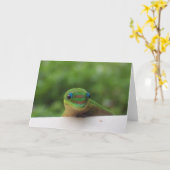 Gekko in de Keerkringen notecard Kaart (Gele Bloem)